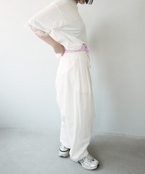 c.u.l（シーユーエル）の「見せパン レディーストランクス ストライプ ショーツ culw836（その他パンツ・レディース・イエロー/グリーン/ピンク/ブラック/ブルー・L/M）」の8枚目の写真