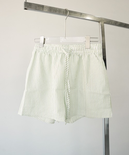 c.u.l（シーユーエル）の「見せパン レディーストランクス ストライプ ショーツ culw836（その他パンツ・レディース・イエロー/グリーン/ピンク/ブラック/ブルー・L/M）」の12枚目の写真