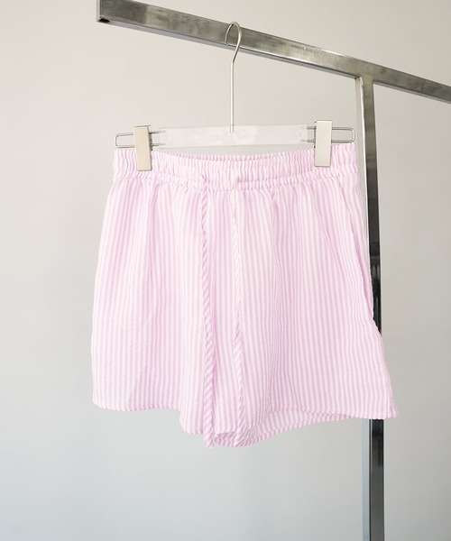 c.u.l（シーユーエル）の「見せパン レディーストランクス ストライプ ショーツ culw836（その他パンツ・レディース・イエロー/グリーン/ピンク/ブラック/ブルー・L/M）」の15枚目の写真