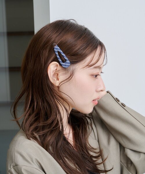 Kastane（カスタネ）の「【新色追加/ドット&チェック/fiw.】アソートパッチンピン（ヘアピン・レディース・ネイビー/アイボリー/ブラック/ブラウン・FREE）」の7枚目の写真