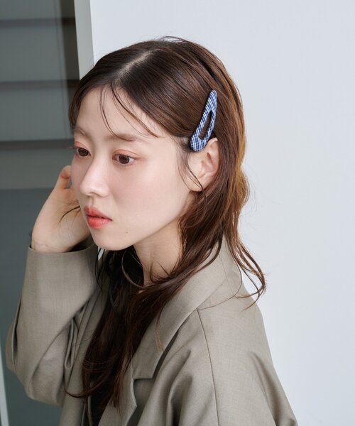 Kastane（カスタネ）の「【新色追加/ドット&チェック/fiw.】アソートパッチンピン（ヘアピン・レディース・ネイビー/アイボリー/ブラック/ブラウン・FREE）」の10枚目の写真