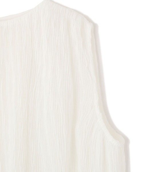 ETRE TOKYO（エトレトウキョウ）の「ランダムプリーツシアープルオーバー（シャツ/ブラウス・レディース・ホワイト/ベージュ・FREE）」の22枚目の写真