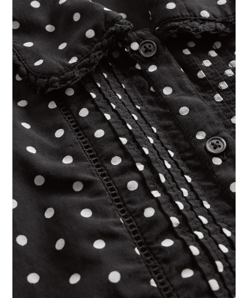 GAP(ギャップ)の「パフスリーブ 襟付きトップス(シャツ/ブラウス・レディース・ブラック/ホワイト・XS/L/XXS/S/M)」の3枚目の写真