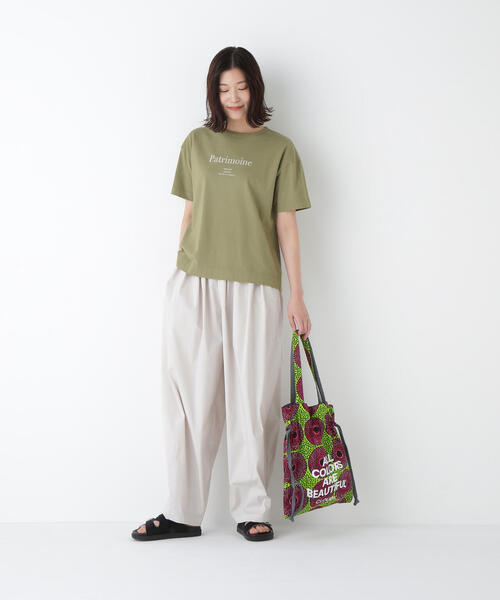 human woman(ヒューマンウーマン)の「◆ロゴTシャツ(Tシャツ/カットソー・レディース・ブラック/ブラウン/カーキ・MEDIUM)」の13枚目の写真