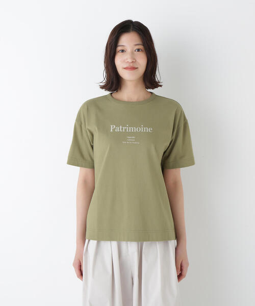 human woman(ヒューマンウーマン)の「◆ロゴTシャツ(Tシャツ/カットソー・レディース・ブラック/ブラウン/カーキ・MEDIUM)」の12枚目の写真