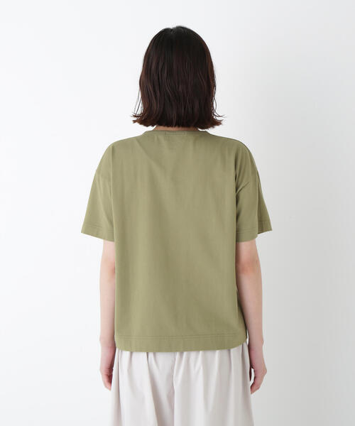 human woman(ヒューマンウーマン)の「◆ロゴTシャツ(Tシャツ/カットソー・レディース・ブラック/ブラウン/カーキ・MEDIUM)」の11枚目の写真