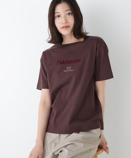 human woman(ヒューマンウーマン)の「◆ロゴTシャツ(Tシャツ/カットソー・レディース・ブラック/ブラウン/カーキ・MEDIUM)」の8枚目の写真