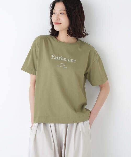 human woman(ヒューマンウーマン)の「◆ロゴTシャツ(Tシャツ/カットソー・レディース・ブラック/ブラウン/カーキ・MEDIUM)」の9枚目の写真