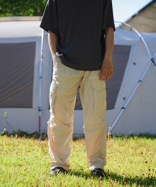 Snow Peak（スノーピーク）の「Snow Peak / Garment Dyed Convertible Pants  ガーメントダイコンバーチブルパンツ（その他パンツ・メンズ・アイボリー/ブラック/ブラウン・M/L/XL）」の4枚目の写真