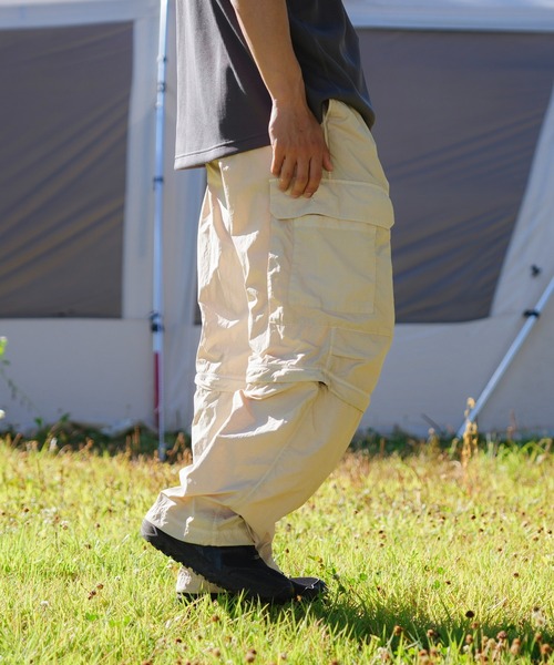 Snow Peak（スノーピーク）の「Snow Peak / Garment Dyed Convertible Pants  ガーメントダイコンバーチブルパンツ（その他パンツ・メンズ・アイボリー/ブラック/ブラウン・M/L/XL）」の7枚目の写真