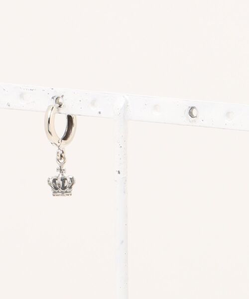 THEATER（シアター）の「THEATER シアター ドロップクラウンクリッカーシルバーピアス（ピアス（片耳用）・レディース・シルバー・FREE）」の7枚目の写真