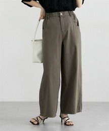 nissen | ライトオンスサマーデニムワイドパンツ(デニムパンツ)