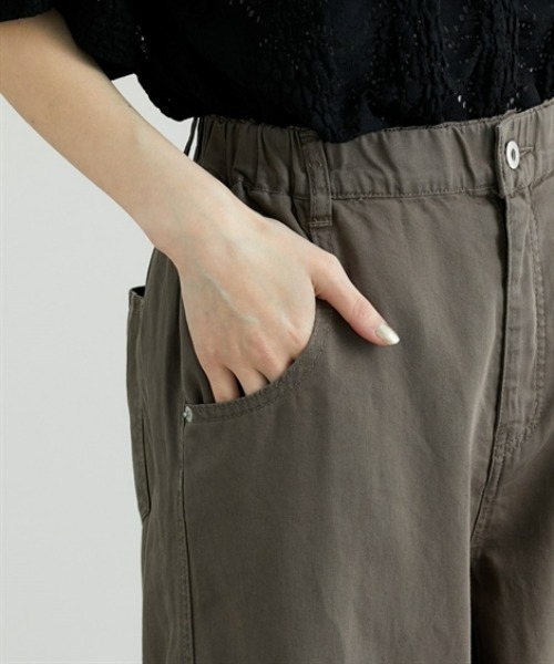 nissen(ニッセン)の「ライトオンスサマーデニムワイドパンツ(デニムパンツ・レディース・グレー/ブラウン・M/L/LL)」の7枚目の写真