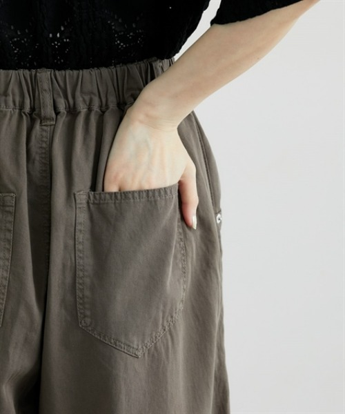 nissen(ニッセン)の「ライトオンスサマーデニムワイドパンツ(デニムパンツ・レディース・グレー/ブラウン・M/L/LL)」の9枚目の写真