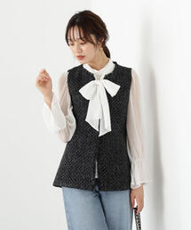 PROPORTION BODY DRESSING | ＜ウォッシャブル＞ビックリボン楊柳ブラウス / 1215210806(シャツ/ブラウス)