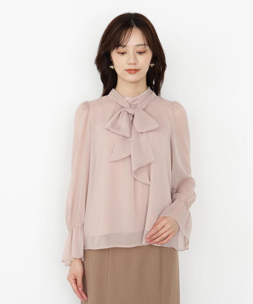 PROPORTION BODY DRESSING（プロポーションボディドレッシング）の「＜ウォッシャブル＞ビックリボン楊柳ブラウス / 1215210806（シャツ/ブラウス・レディース・ブラック/ピンク/ホワイト・MEDIUM/SMALL）」の19枚目の写真