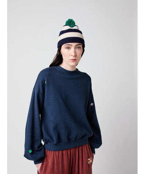 Navy relaxed sweatshirt（スウェット）｜BOBO CHOSES（ボボショーズ 