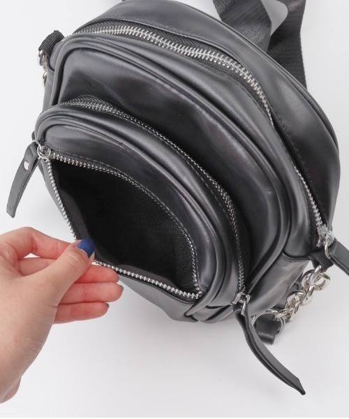 BACKYARD FAMILY(バックヤードファミリー)の「ショルダーバッグ ミニバッグ mmmsbag25f(ショルダーバッグ・レディース・ホワイト/ブラック・FREE)」の11枚目の写真