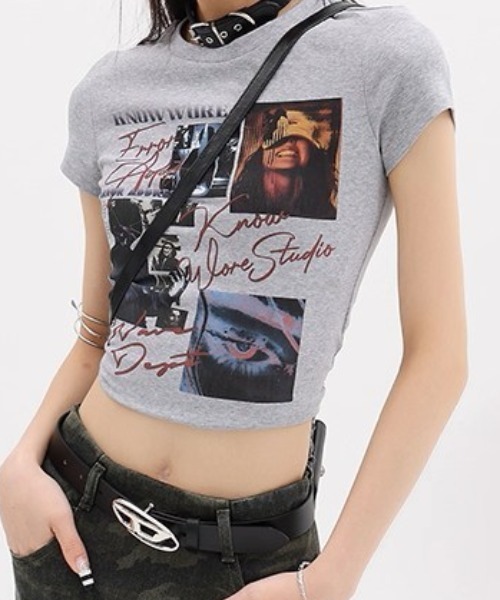 theredthread S logo belt tops Tシャツ ベルト THEREDTHREAD / ザレッドスレッド】S logo belt tops