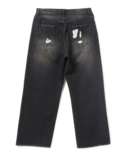 B:MING by BEAMS（ビーミングバイビームス）の「ambiance / ダメージ デニム（デニムパンツ・メンズ・ブラック/インディゴブルー・S/M/L/XL）」の6枚目の写真