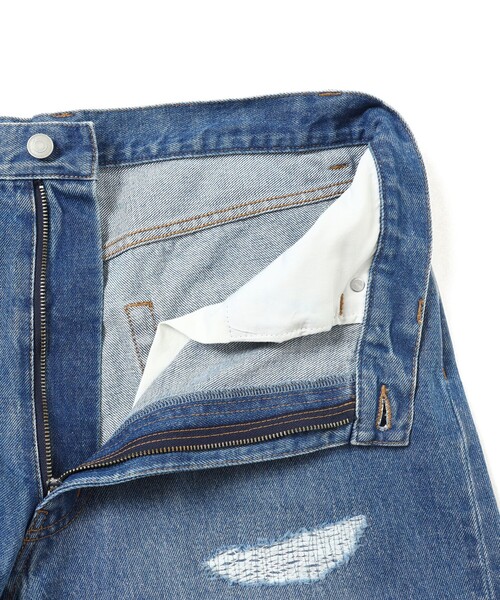 B:MING by BEAMS（ビーミングバイビームス）の「ambiance / ダメージ デニム（デニムパンツ・メンズ・ブラック/インディゴブルー・S/M/L/XL）」の13枚目の写真