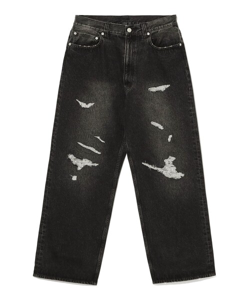 B:MING by BEAMS（ビーミングバイビームス）の「ambiance / ダメージ デニム（デニムパンツ・メンズ・ブラック/インディゴブルー・S/M/L/XL）」の14枚目の写真