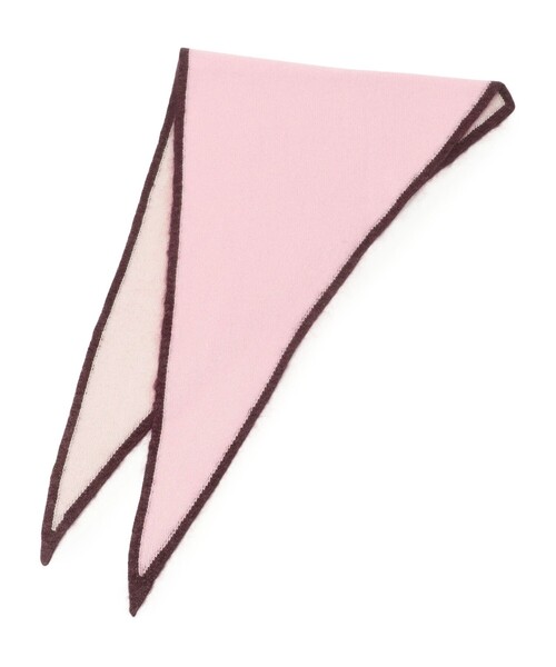 ASAUCE MELER（アソースメレ）の「ASAUCE MELER カシミヤ トライアングルストール（ストール/ショール・レディース・ネイビー/ピンク系その他2/グレー系その他2・FREE）」の5枚目の写真