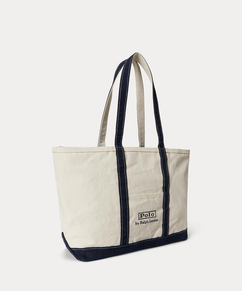 ロゴ キャンバス ミディアム トート（トートバッグ）｜POLO RALPH
