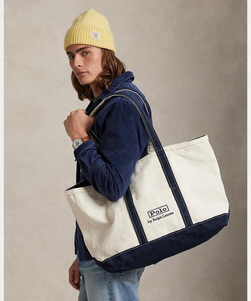 ロゴ キャンバス ミディアム トート（トートバッグ）｜POLO RALPH