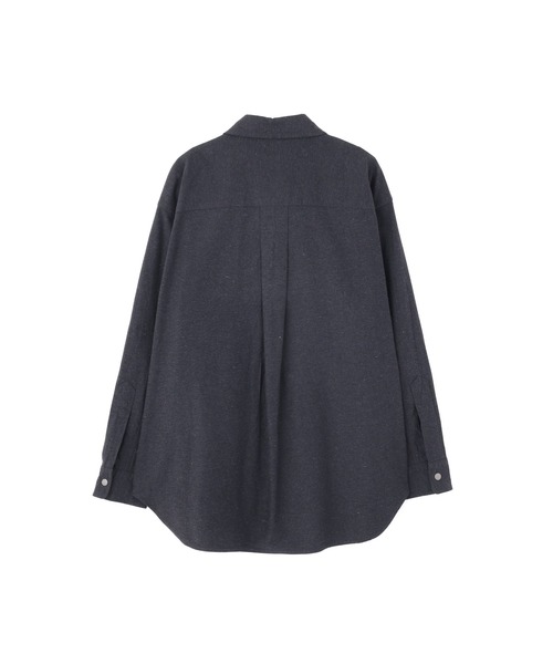 MHL.（エムエイチエル）の「RECYCLED DENIM TWILL（シャツ/ブラウス・レディース・ブラック・1/2）」の5枚目の写真