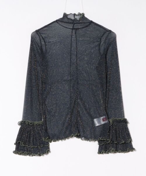 チャイハネ(チャイハネ)の「【チャイハネ】ラメリナインナートップス(Tシャツ/カットソー・レディース・ブルー/ピンク/ネイビー/オレンジ・FREE)」の2枚目の写真