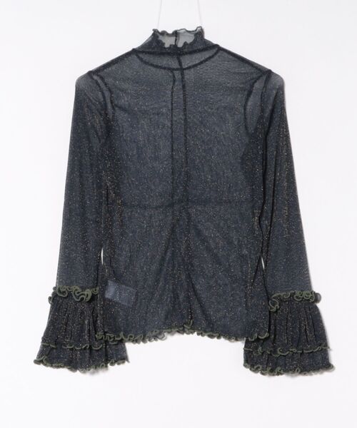 チャイハネ(チャイハネ)の「【チャイハネ】ラメリナインナートップス(Tシャツ/カットソー・レディース・ブルー/ピンク/ネイビー/オレンジ・FREE)」の13枚目の写真