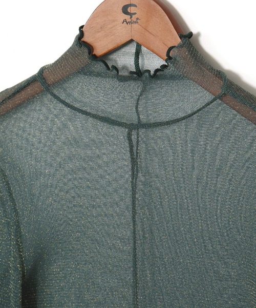 チャイハネ(チャイハネ)の「【チャイハネ】ラメリナインナートップス(Tシャツ/カットソー・レディース・ブルー/ピンク/ネイビー/オレンジ・FREE)」の18枚目の写真