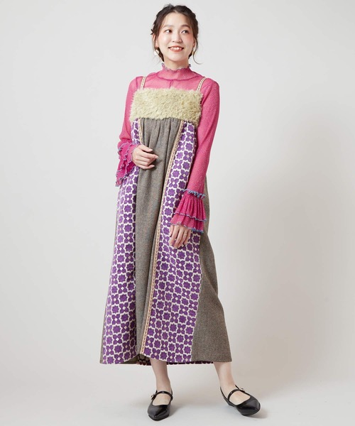 チャイハネ(チャイハネ)の「【チャイハネ】ラメリナインナートップス(Tシャツ/カットソー・レディース・ブルー/ピンク/ネイビー/オレンジ・FREE)」の22枚目の写真