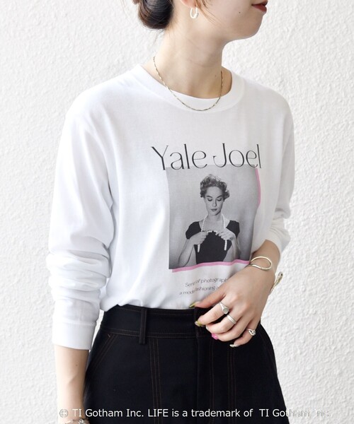 GOOD ROCK SPEED(グッドロックスピード)の「GOOD ROCK SPEED: LIFE PC フォト ロゴ プリント ロンTEE(Tシャツ/カットソー・レディース・ホワイト系1/ホワイト系2・ONE SIZE)」の3枚目の写真