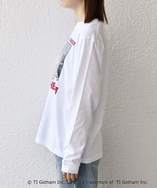 GOOD ROCK SPEED(グッドロックスピード)の「GOOD ROCK SPEED: LIFE PC フォト ロゴ プリント ロンTEE(Tシャツ/カットソー・レディース・ホワイト系1/ホワイト系2・ONE SIZE)」の10枚目の写真