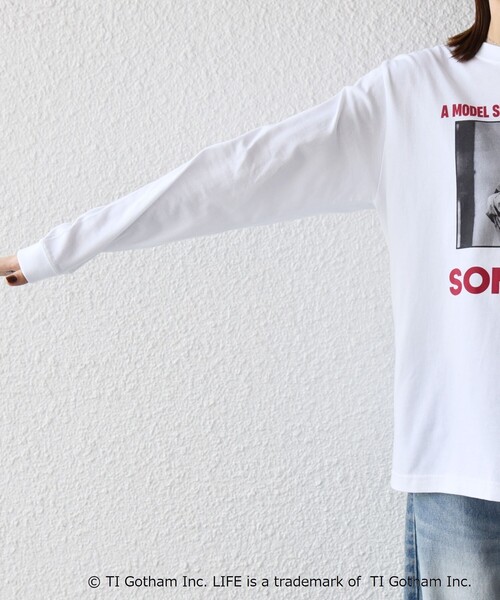 GOOD ROCK SPEED(グッドロックスピード)の「GOOD ROCK SPEED: LIFE PC フォト ロゴ プリント ロンTEE(Tシャツ/カットソー・レディース・ホワイト系1/ホワイト系2・ONE SIZE)」の12枚目の写真