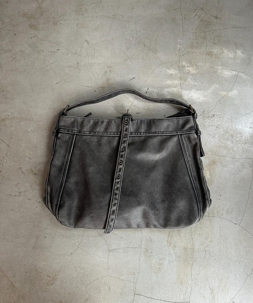ADAMASTE（アダマスト）の「ADAMASTE SELECT vintage like 2way shoulder bag - ヴィンテージライク2wayショルダーバッグ（ショルダーバッグ・メンズ・ダークブラウン/ブラウン/シルバー/ブラック・FREE）」の18枚目の写真