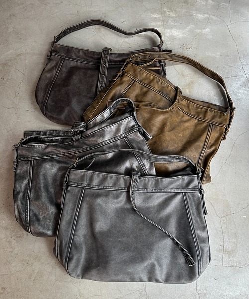 ADAMASTE SELECT ショルダーバッグ ダークブラウン 完売品 ADAMASTE SELECT vintage like 2way shoulder bag