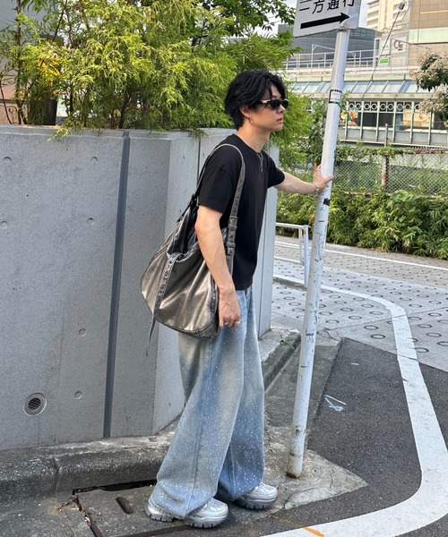ADAMASTE（アダマスト）の「ADAMASTE SELECT vintage like 2way shoulder bag - ヴィンテージライク2wayショルダーバッグ（ショルダーバッグ・メンズ・ダークブラウン/ブラウン/シルバー/ブラック・FREE）」の17枚目の写真