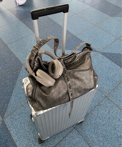 ADAMASTE（アダマスト）の「ADAMASTE SELECT vintage like 2way shoulder bag - ヴィンテージライク2wayショルダーバッグ（ショルダーバッグ・メンズ・ダークブラウン/ブラウン/シルバー/ブラック・FREE）」の10枚目の写真