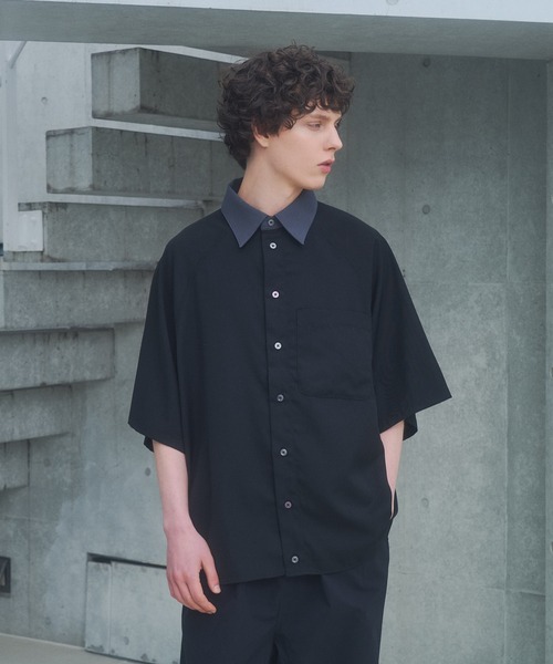 DOOPZ（ドープス）の「Dolman Drape Shirt - ドルマンドレープシャツ（シャツ/ブラウス・メンズ・ブラウン/ホワイト/ブラック・MEDIUM/LARGE/SMALL）」の18枚目の写真