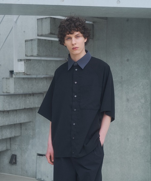 DOOPZ（ドープス）の「Dolman Drape Shirt - ドルマンドレープシャツ（シャツ/ブラウス・メンズ・ブラウン/ホワイト/ブラック・MEDIUM/LARGE/SMALL）」の16枚目の写真