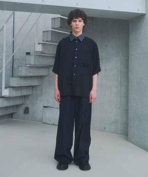 DOOPZ（ドープス）の「Dolman Drape Shirt - ドルマンドレープシャツ（シャツ/ブラウス・メンズ・ブラウン/ホワイト/ブラック・MEDIUM/LARGE/SMALL）」の21枚目の写真