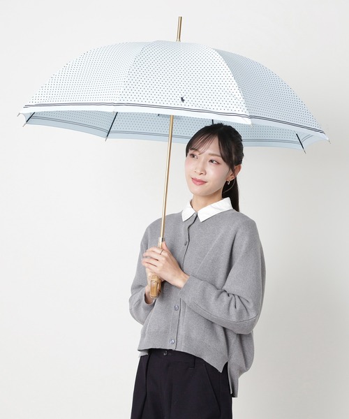 POLO RALPH LAUREN(ポロ ラルフ ローレン)の「長傘 雨傘 UV ”ドット ポロポニー刺繍”(長傘・レディース・サックスブルー/オリーブ/ネイビー・FREE)」の18枚目の写真