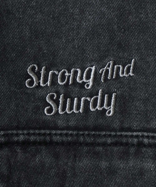 BEN DAVIS（ベンデイビス）の「BEN DAVIS/ベンデイビス BLEACHED TWILL EMB SHIRT/オーバーサイズ ヴィンテージ加工 バックプリント刺繍 ツイルシャツ/ワークシャツ/レディース メンズ（シャツ/ブラウス・メンズ・ブラウン/チャコール/サックスブルー・M/L/XL）」の15枚目の写真