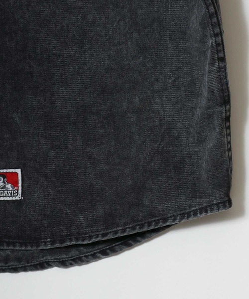 BEN DAVIS（ベンデイビス）の「BEN DAVIS/ベンデイビス BLEACHED TWILL EMB SHIRT/オーバーサイズ ヴィンテージ加工 バックプリント刺繍 ツイルシャツ/ワークシャツ/レディース メンズ（シャツ/ブラウス・メンズ・ブラウン/チャコール/サックスブルー・M/L/XL）」の11枚目の写真