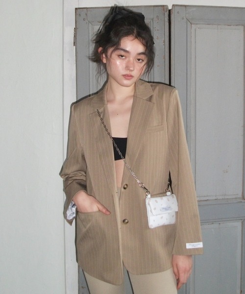 セール】Embroidery tailored jacket/刺繍入りテーラードジャケット