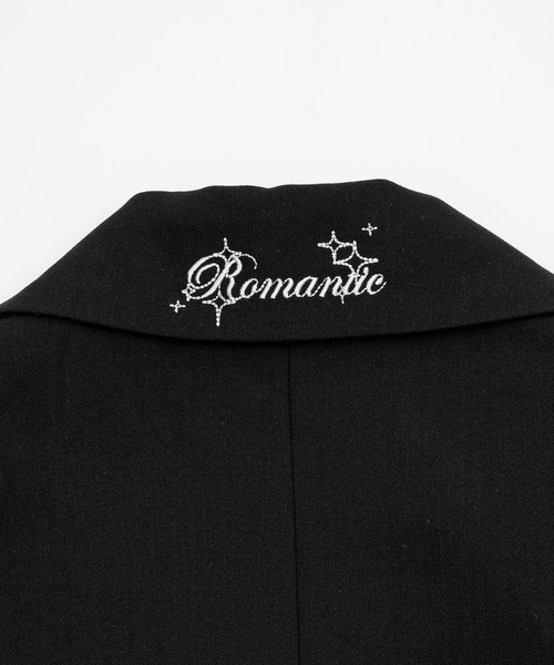 Embroidery tailored jacket/刺繍入りテーラードジャケット