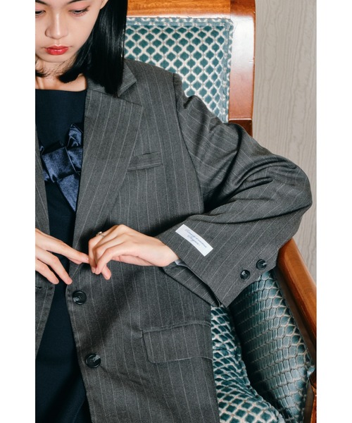 セール】Embroidery tailored jacket/刺繍入りテーラードジャケット